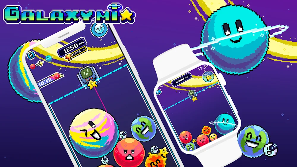 Galaxy Mix - Arcade puzzle game is now free for iOS and Apple Watch
