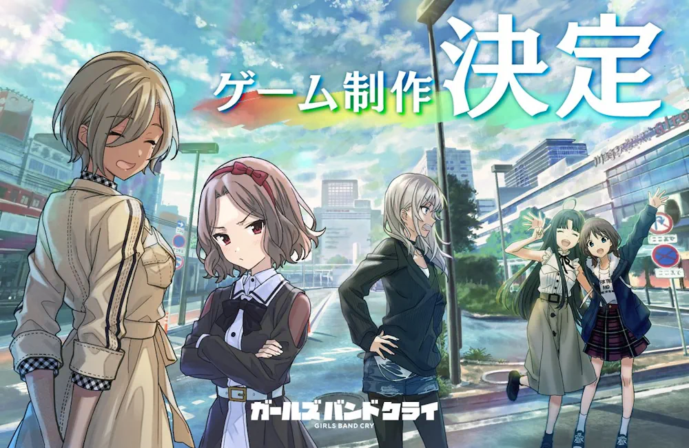 GIRLS BAND CRY anime to be adapted into a Mobile Game