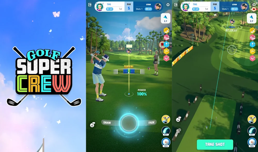 Golf Super Crew opens Global Pre-Registration: Play Golf with 20 players simultaneously